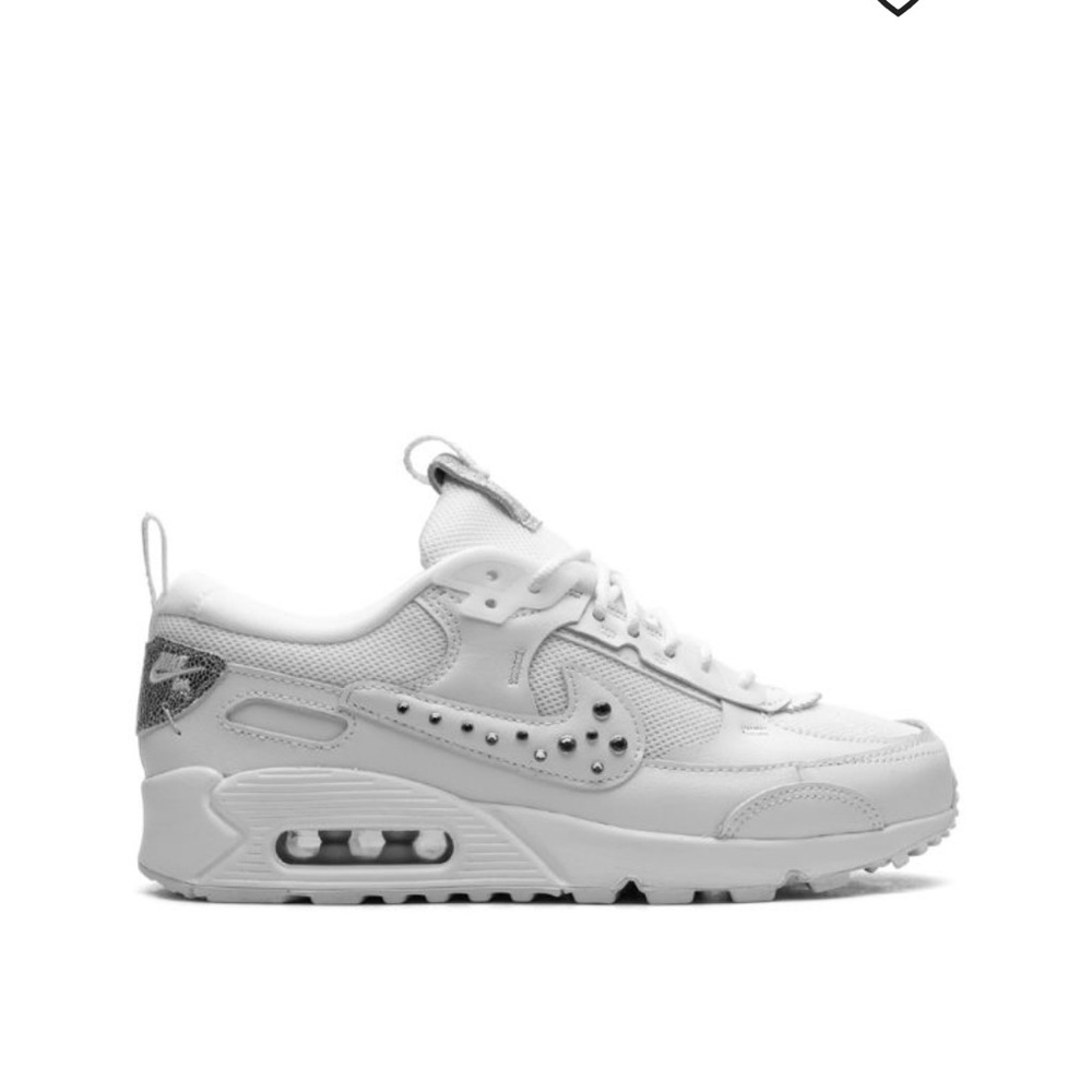 Nike White Air Max Sneakers - Studded Swoosh